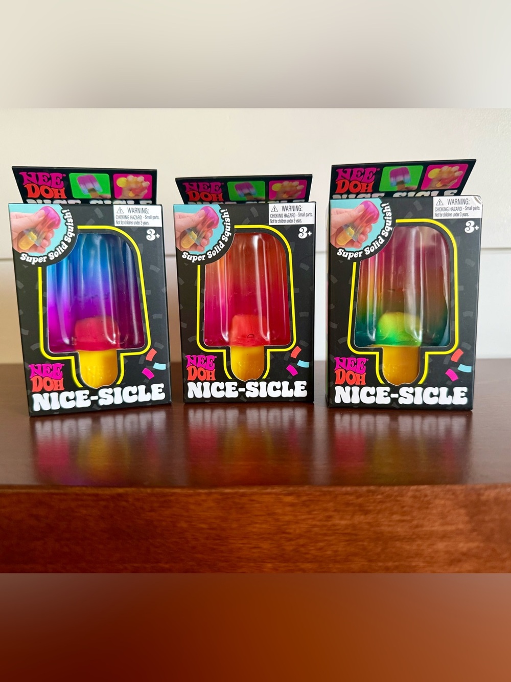 Set of 3 Needoh Nice-Sicle Popsicles